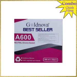 Keo Silicone A600-25 Lon; Hộp=25 Lon/300ml; Đủ Màu Sắc