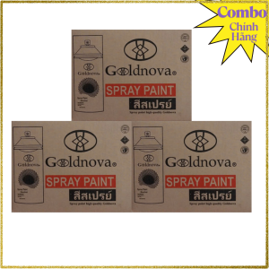 Sơn Phun  Màu Thông Dụng Goldnova - 3 hộp
