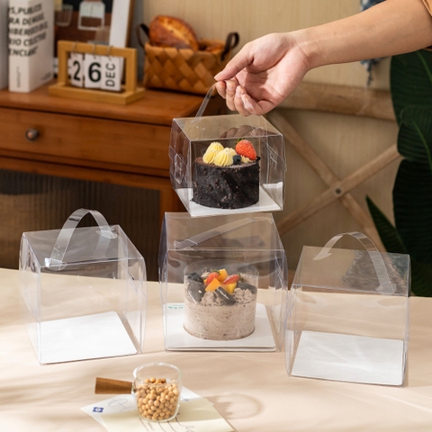 Hộp Mica Quai Xách Trong Suốt