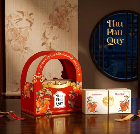 Hộp đựng bánh trung thu Thu Phú Quý (2 Bánh)