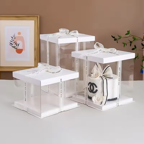 Hộp Mica 3 Chi Tiết (Trắng)