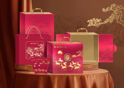 Hộp Đựng Quà Tết 2026 Mở 2 Cửa - KT: 36x36x10.5cm