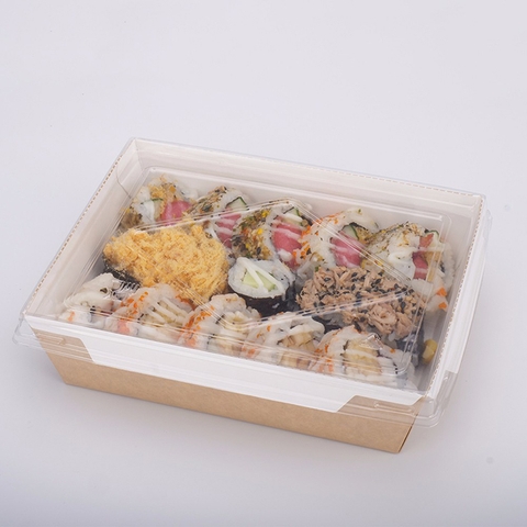 Hộp Kraft Nắp PET Dùng 1 Lần