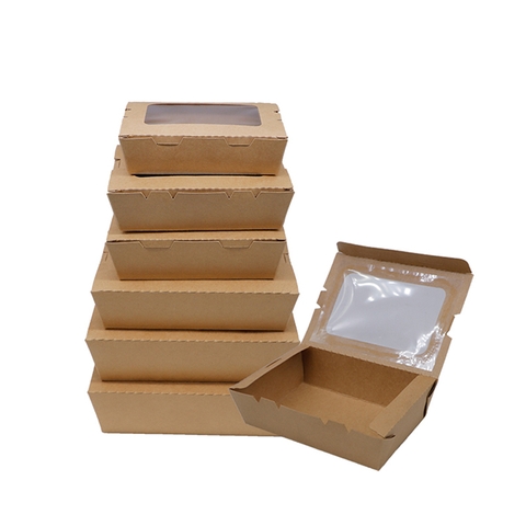 Hộp Kraft Cửa Sổ Bóng Kính