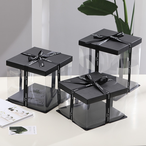 Hộp Mica 3 Chi Tiết (Đen)