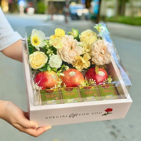 Set Hộp Đựng Hoa Quả ALL THE BEST (Kèm Túi)