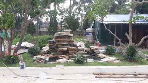 Cảnh quan hồ Koi