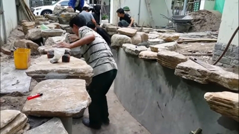 Cảnh quan hồ Koi