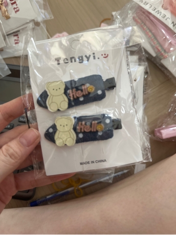 [Set 2 Cái] Kẹp Mái Gấu Hello