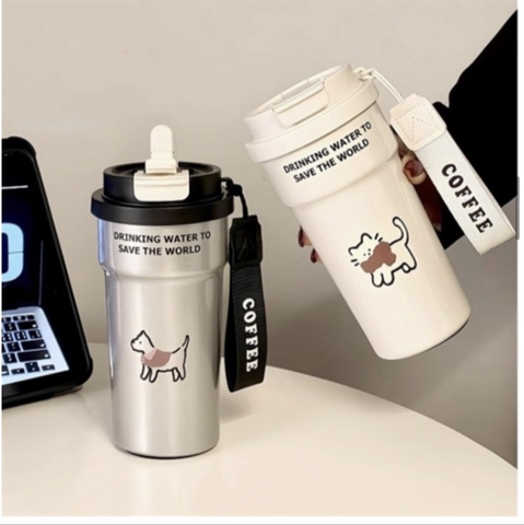 Ly Nước Inox Cún