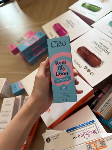 [50g Da Thường] Kem Tẩy Lông Cleo Xanh Dương