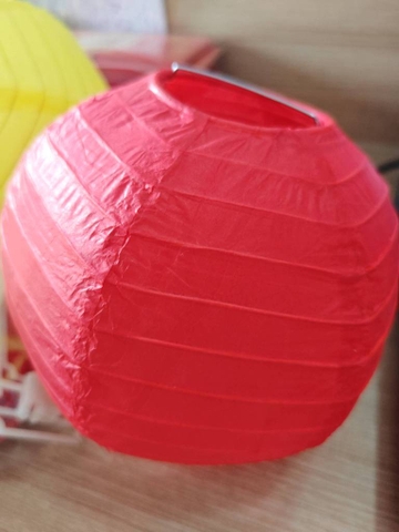 15cm Cầu Giấy Lụa Đỏ