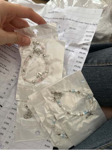 Vòng Tay Phối Charm Trái Tim