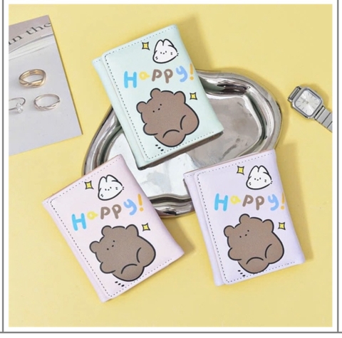 Ví Gấu Nâu Happy
