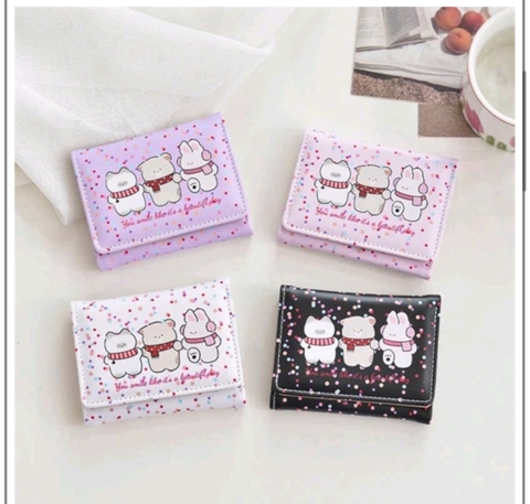 Ví Bộ 3 Gấu-Mèo-Thỏ