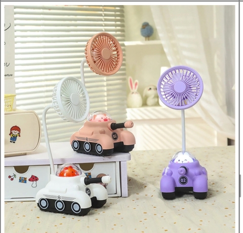 Quạt Đèn Thỏ Xe Tăng