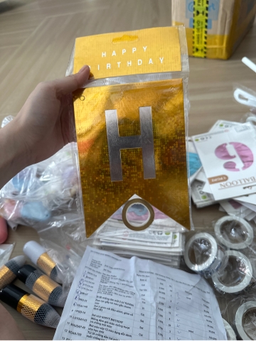 Set Chữ Happy Birthday