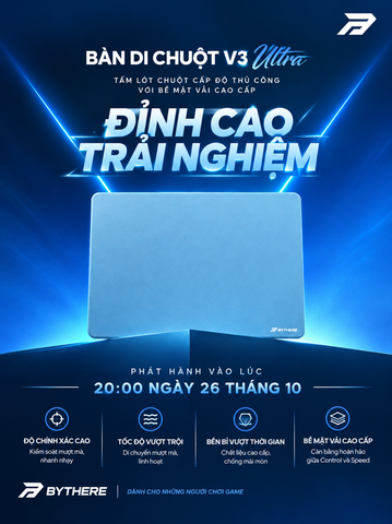 [GROUP BUY] PAD CHUỘT VẢI BYTHERE YUJING V3 ULTRA