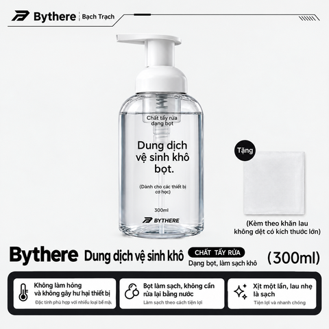 [Group Buy] Chai Xịt Giặt Khô Dạng Foam Bythere Dùng cho Pad Chuột 300ml