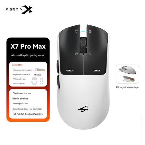 [Group Buy] Chuột Gaming  Crociris X7 Series Dock Sạc Từ Tính
