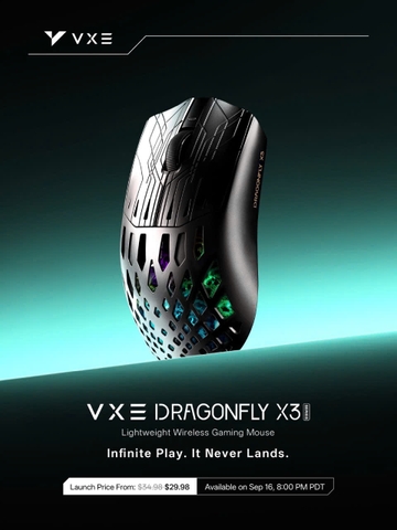 [GROUP BUY] CHUỘT GAMING VXE DRAGONFLY X3 SERIES