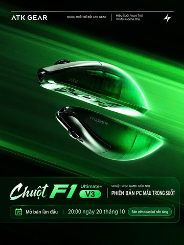 [GROUP BUY] ATK F1 V3 FROSTED EDITION ĐỘT PHÁ THIẾT KẾ TRONG SUỐT CỰC CHẤT