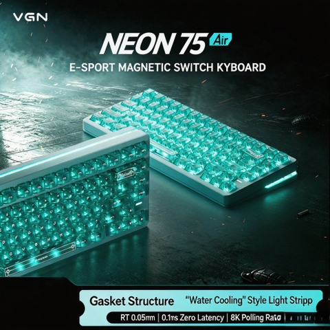 [GROUP BUY] BÀN PHÍM GAME HE VGN NEON75 AIR RT 0.005mm