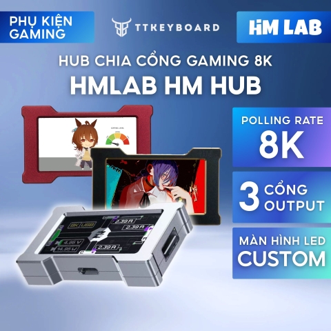 [Group Buy] Hub Chia Cổng Z-Neo 8K Polling Rate Màn Hình LCD Full HD