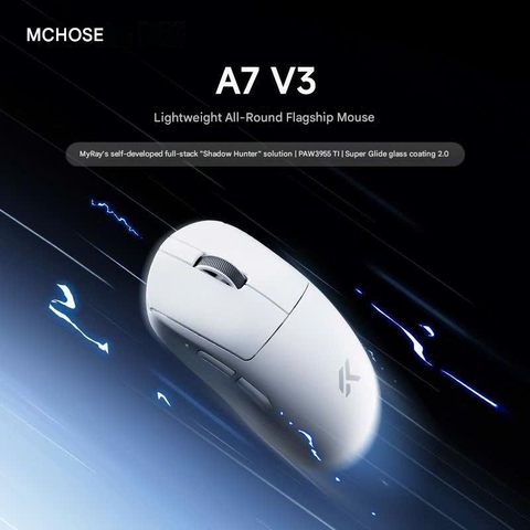 [Group Buy] Chuột Gaming Mchose A7 V3 Ultra+ Paw3955 Ti