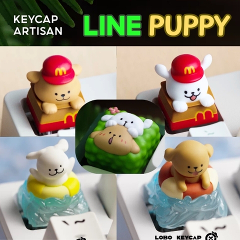 Keycap Artisan LOBO Line Puppy - Sticker Line