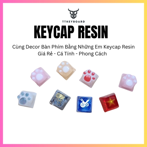 Keycap Resin Decor Bàn Phím Giá Rẻ - TTKeyboard - OEM Profile - SA Profile