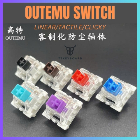 [Hỏa Tốc] Switch Bàn Phím Cơ Outemu Red Blue Brown Purple 3 Pin | Liear Tactile Clicky | Công Tắc Bàn Phím Cơ TTKeyboard