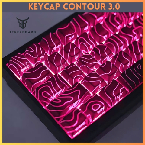 [Hỏa Tốc] Keycap Xuyên Led Weikav Contour 3.0 - Xuyên Led Print Side - Đường Viền Xuyên Led Vừa Đủ Cho Bàn Phím Cơ