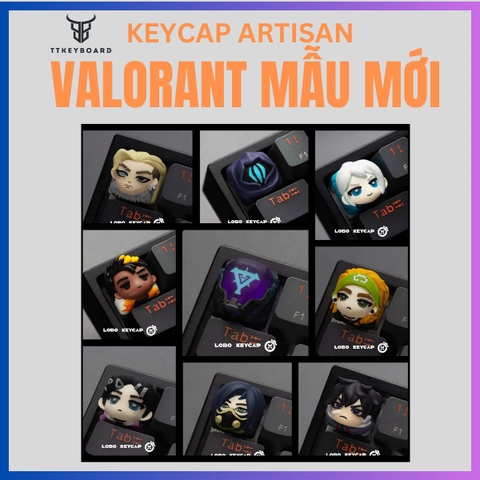 [Hỏa Tốc] Keycap Artisan Valorant Killjoy Jett Sage Phoenix Omen - Chính Hãng Lobo - TTKeyboard