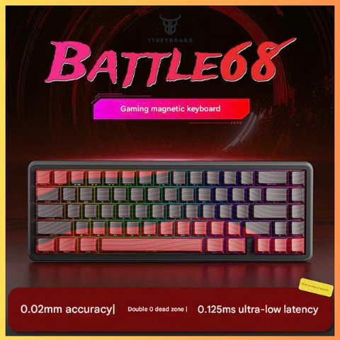 [Hỏa Tốc] Bàn Phím Cơ Gaming HE BATTLE68 - Rapig Trigger - Polling Rate 8K - 0.02mm RT - TTKeyboard