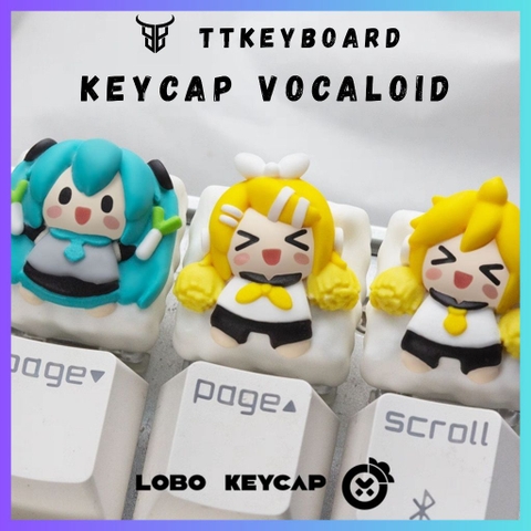 Keycap Artisan Vocaloid Keycap Custom Bàn Phím Cơ Chất Liệu Resin Cao Cấp | Chính Hãng Lobo