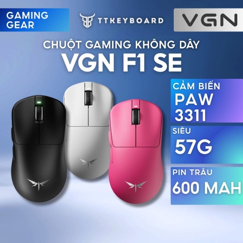 Chuột Gaming VGN F1 Super Edition Phiên Bản Mới, 3 Mode Kết Nối, Paw3311