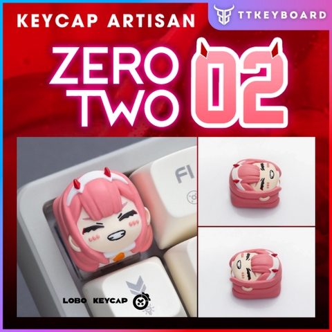 Keycap Artisan Zero Two DARLING in the FRANXX| Keycap Chất Liệu Resin Cao Cấp | Chính Hãng Lobo