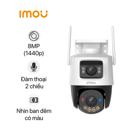 Camera IP ngoài trời 360 độ 8MP Imou Cruiser Dual 2 Pro IPC-S7XFP-8U0WED