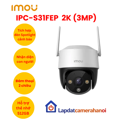 Camera WIFI ngoài trời IMOU IPC-S31FP 3MP