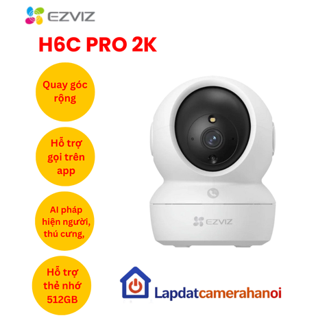 Camera WiFi quay quét EZVIZ H6c Pro 2K 3MP