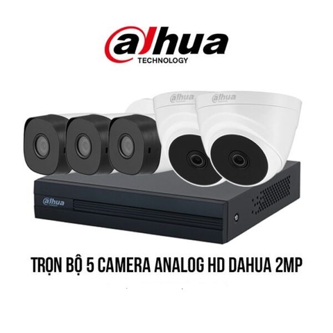 Trọn bộ 5 camera Analog HD DAHUA 2MP giá rẻ