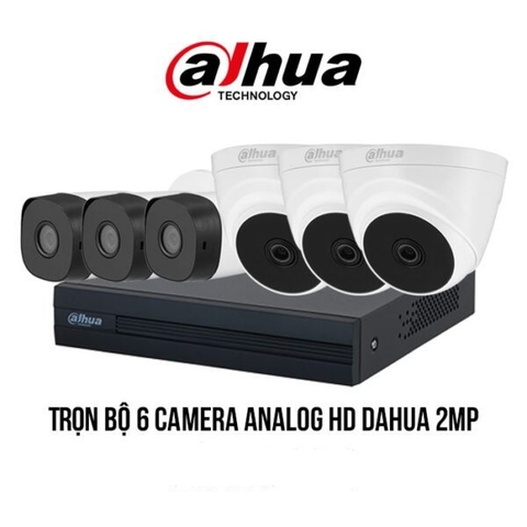 Trọn bộ 6 camera Analog HD DAHUA 2MP giá rẻ