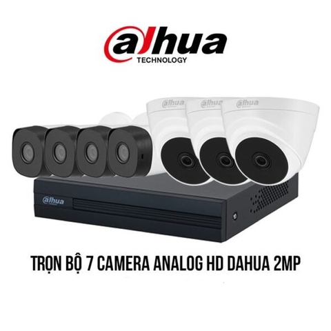 Trọn bộ 7 camera Analog HD DAHUA 2MP giá rẻ