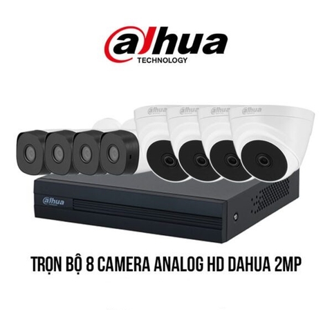 Trọn bộ 8 camera Analog HD DAHUA 2MP giá rẻ