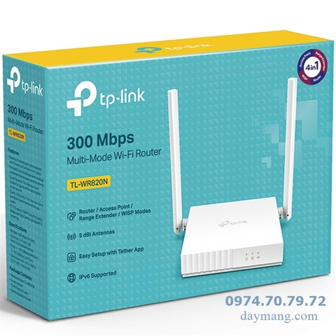 Bộ phát Wifi TPLink 820N (2 râu)