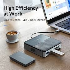 Orico Type C HUB 4K60Hz HDMI USB 3.0 HUB RJ45 PD Adapter cho Macbook iPad (FX3)