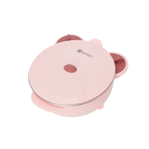 Bát ăn cho trẻ em hình gấu inox 316 Elmich Babycare EL-0008GAU