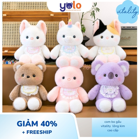 Gấu bông Búp bê vitality .thú nhồi bông chạy bộ Vitality mềm mại và dễ thương hàng nhập khẩu lông kim cao cấp