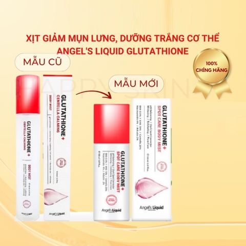 Xịt Giảm Mụn Lưng Sáng Da Cơ Thể Angel's Liquid Glutathione+ Spot Care Body Mist 150ml